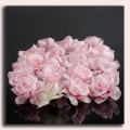 Róża główka 12 szt 4 cm Pink